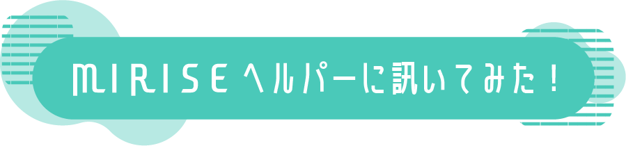 MIRISEヘルパーに訊いてみた